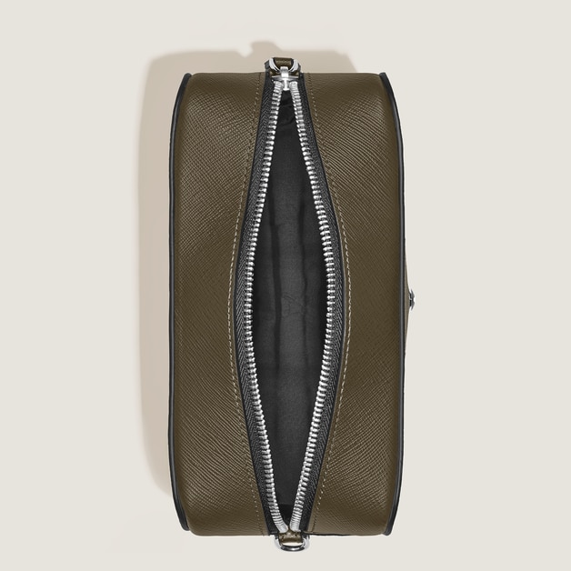 Small Toiletry Clutch in Sartorial Leather - 7