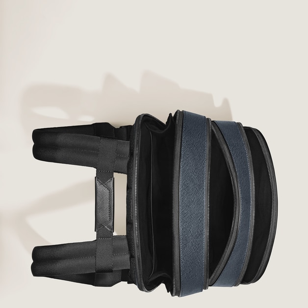 Sac &agrave; Dos Moyen Mod&egrave;le avec 3 Compartiments en Cuir Sartorial - 7