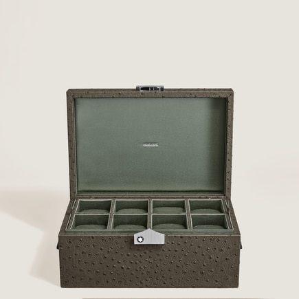 Watches Collector Box in Ostrich-Embossed Leather