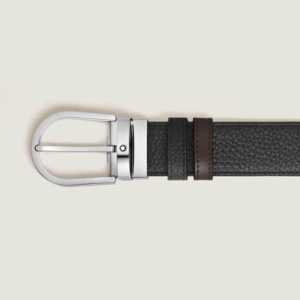 Horseshoe 35&nbsp;mm Reversible Belt in Grained Leather