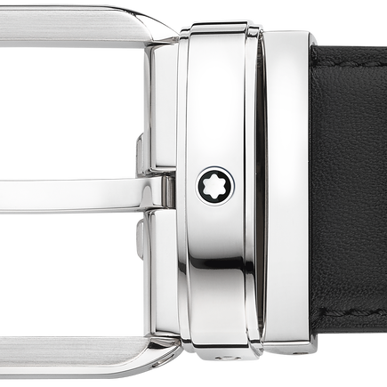 Rectangular 35 mm Belt in Leather