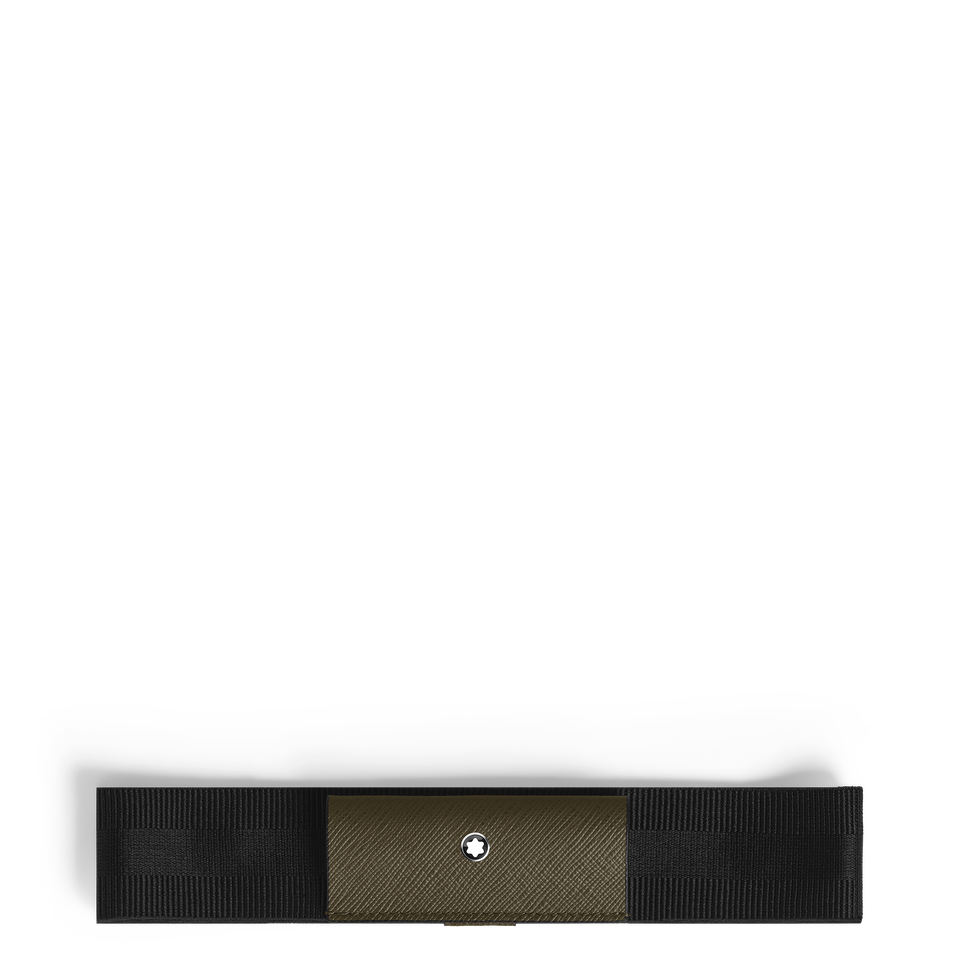 1-Pen Loop with Elastic Band in Sartorial Leather - 1