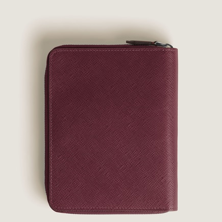 5-Pen Pouch with zip in Sartorial Leather