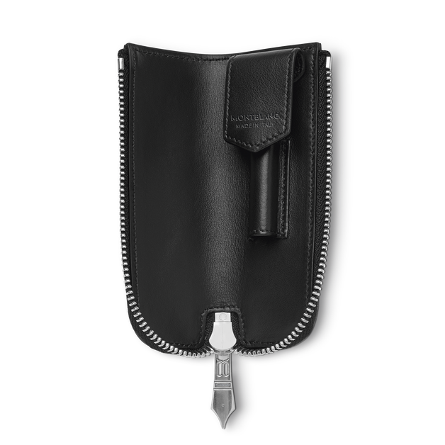 &Eacute;tui pour 1&nbsp;Instrument d'&Eacute;criture Heritage Rouge et Noir Baby en Cuir Meisterst&uuml;ck - 4