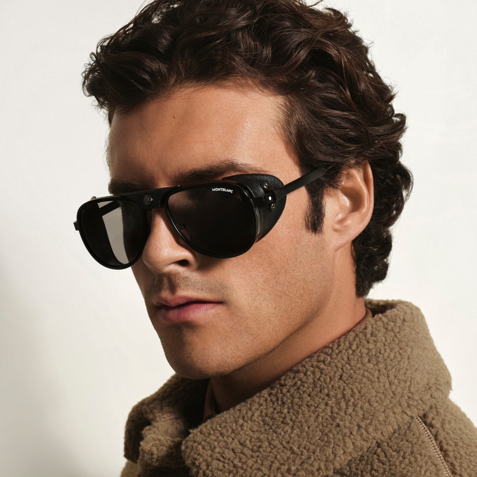 Squared Sunglasses with Black Metal Frame - 2