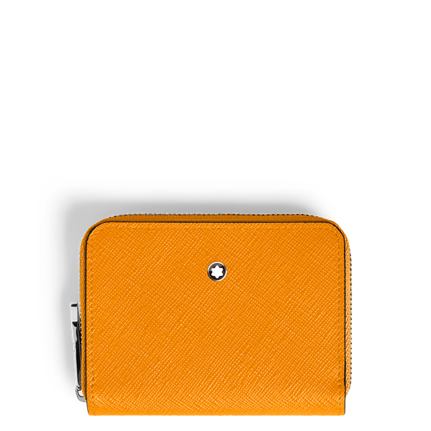 Mini Portefeuille 2cc Zipp&eacute; en Cuir Sartorial - 1