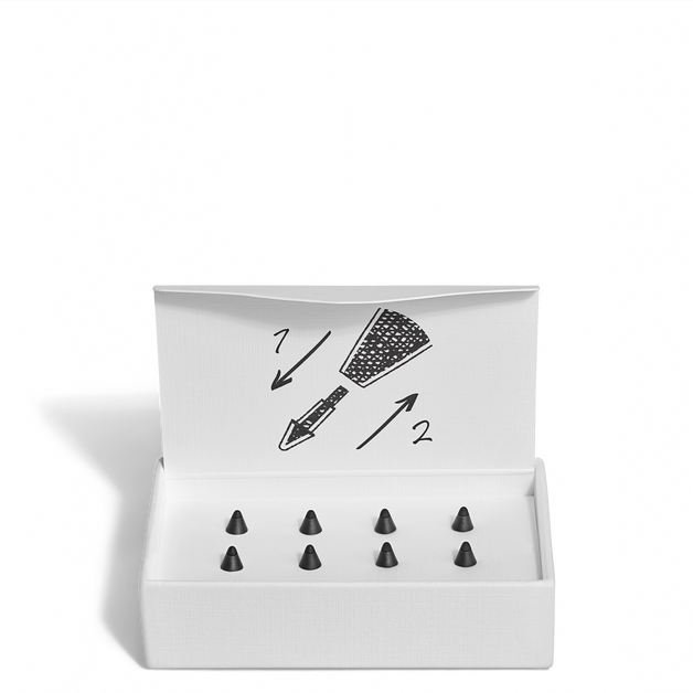 Matte Replacement Tips for Montblanc Digital Pen Black - 1