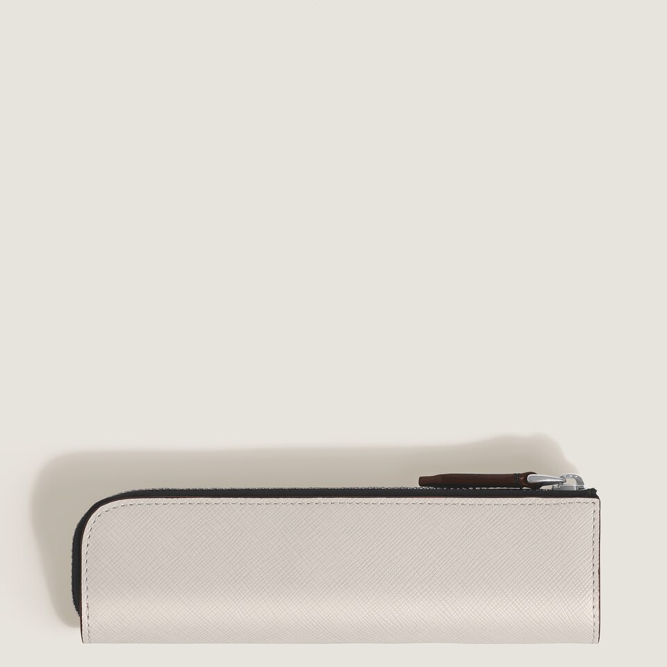 1 Pen Pouch with zip in Sartorial Leather - 5