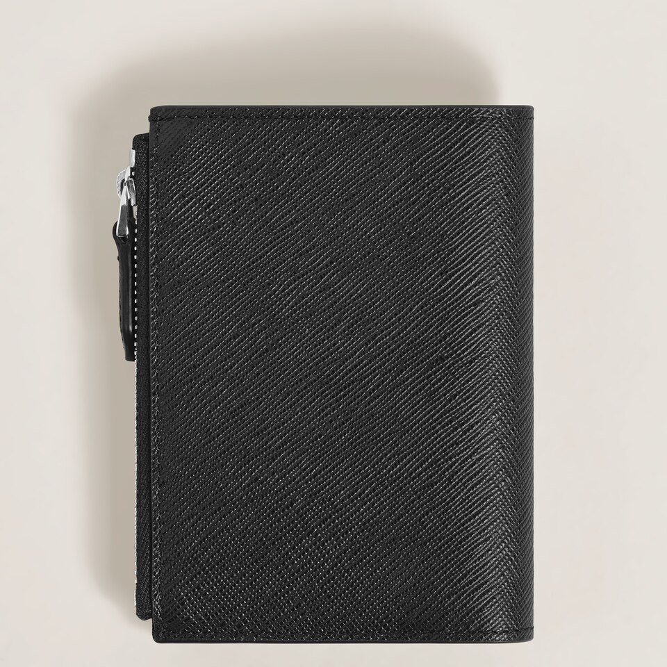 Mini Vertical Wallet 6cc in Sartorial Leather - 4