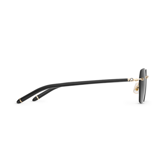 Squared Sunglasses with Gold Coloured Metal Frame - 2