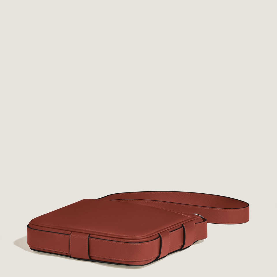 Vertical Belt Messenger Bag in Sartorial Leather - 7