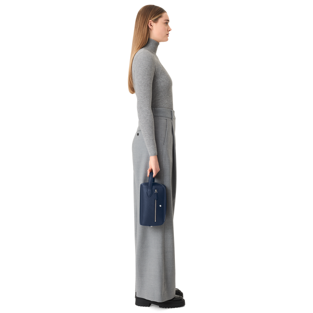 Trousse de Toilette en Cuir Sartorial - 5