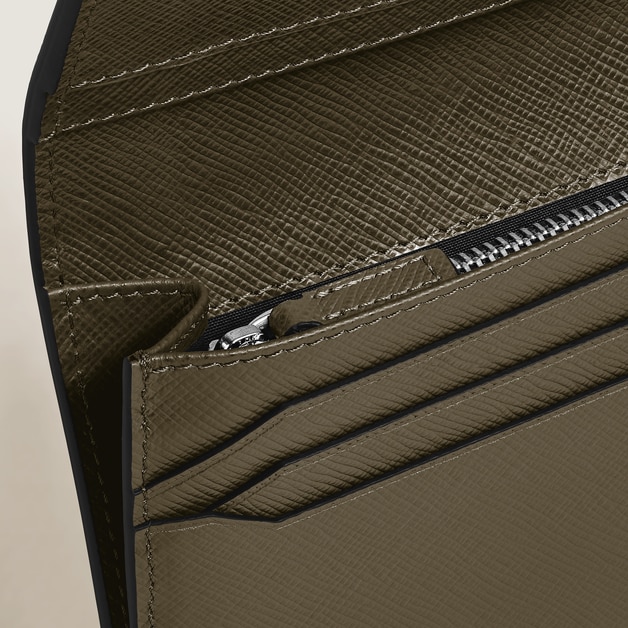 Long Wallet 14cc with Zip in Sartorial Leather - 3
