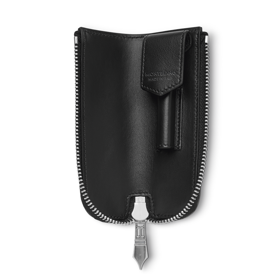 1-Pen Pouch Heritage Rouge Et Noir Baby in Meisterst&uuml;ck Leather - 4