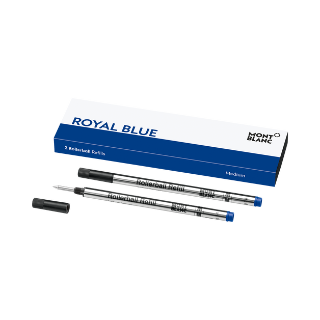 2 Rollerball Refills, Royal blue - Fine - 1
