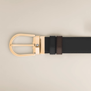 Horseshoe 35 mm Reversible Belt in Meisterst&uuml;ck Leather
