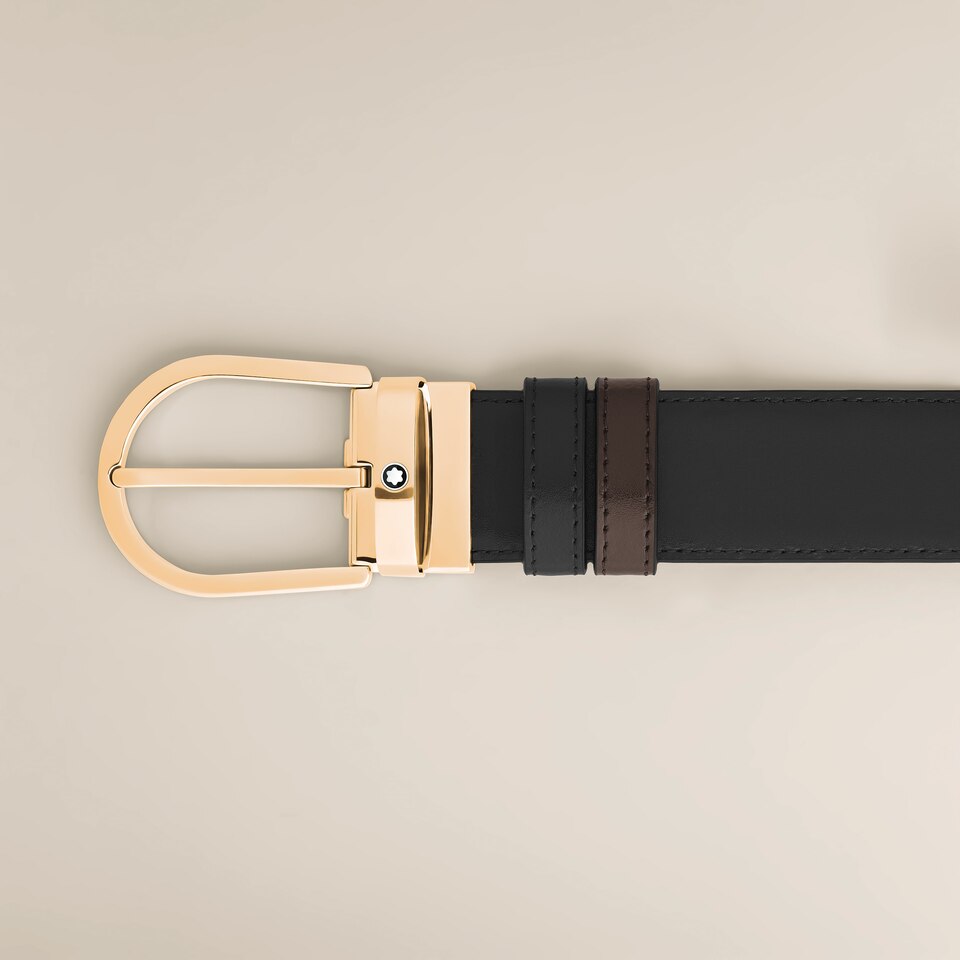 Horseshoe 35 mm Reversible Belt in Meisterst&uuml;ck Leather - 3