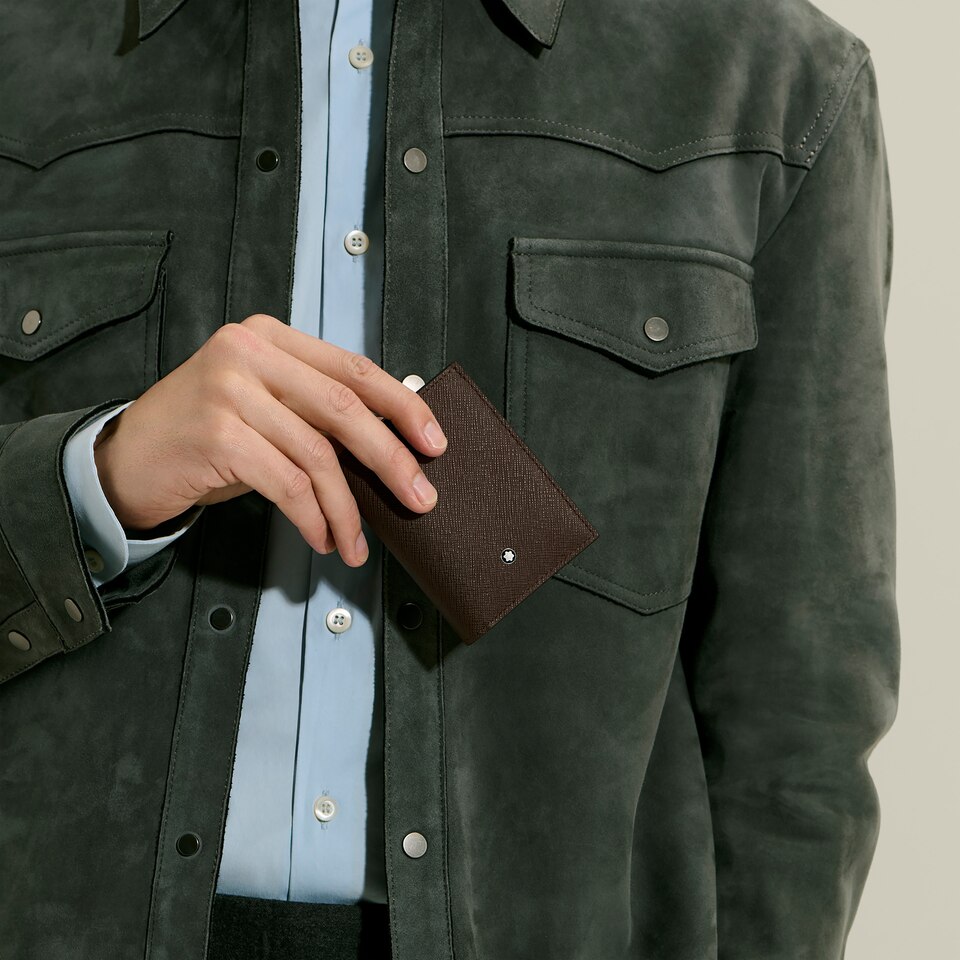 Mini Wallet 4cc in Sartorial Leather - 2