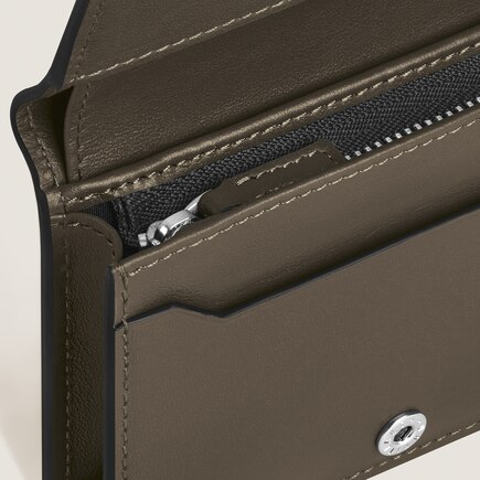 Portefeuille Continental Nano en Cuir Corteccia Sfumato