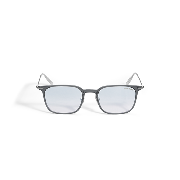 Lunettes de soleil carr&eacute;es &agrave; monture grise inject&eacute;e - 1