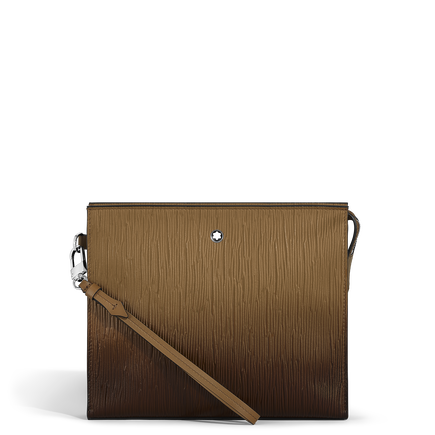 Pochette in Pelle Corteccia Sfumato