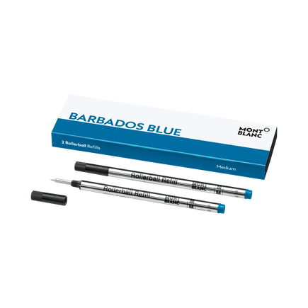2 Rollerball Refills, Barbados Blue - Medium
