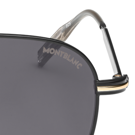 Squared Sunglasses with Black Colored Metal Frame