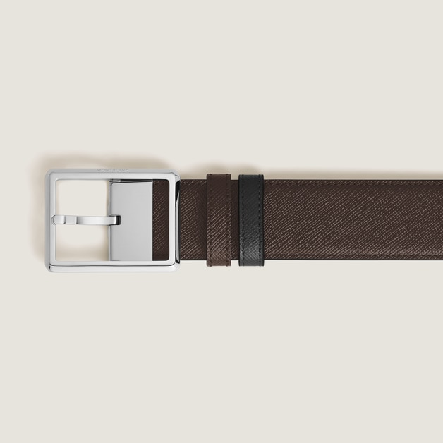 Rectangular 35&nbsp;mm Reversible Belt in Sartorial Leather - 5