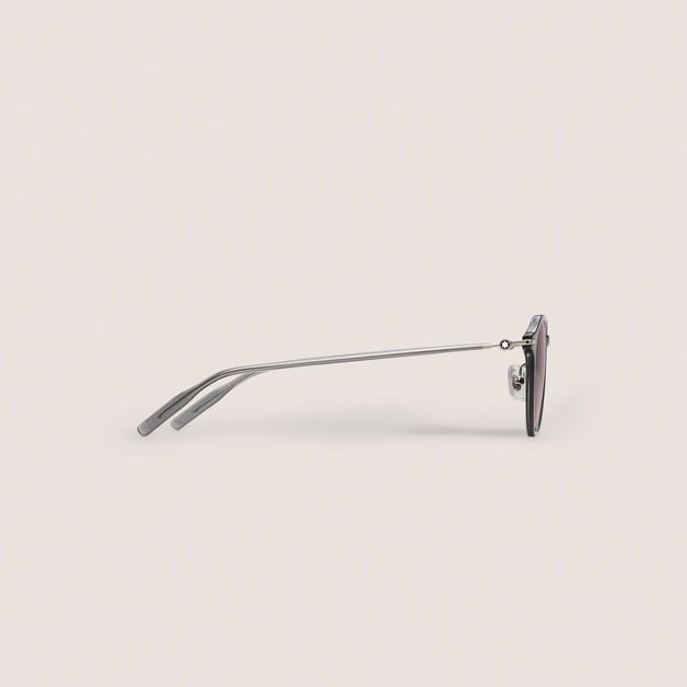Round Sunglasses with Grey Injected Frame - 2