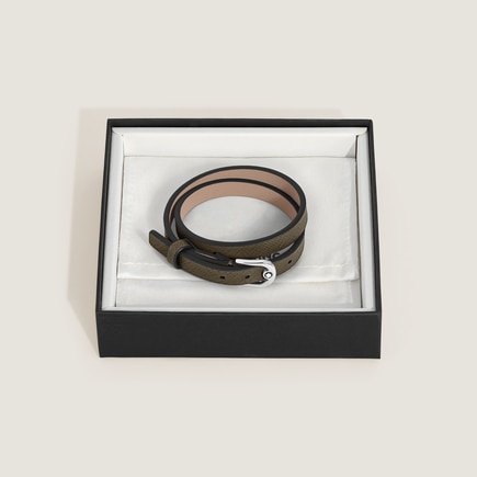 Pulsera Ajustable Horseshoe de Piel Sartorial