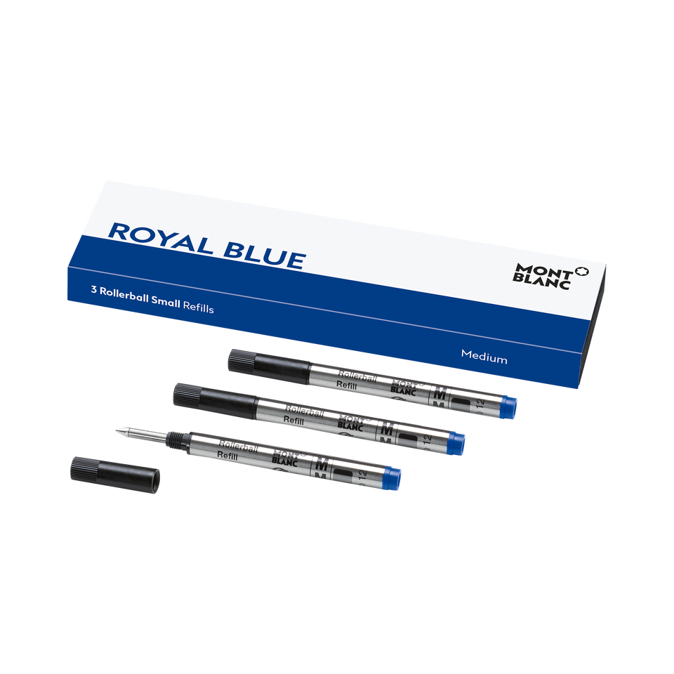 3x Rollerball Small Refills, Royal Blue - 1