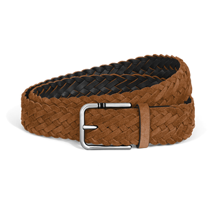 35 mm Belt in Suede with Square Meisterst&uuml;ck Buckle M