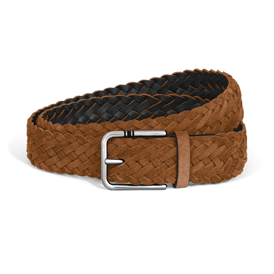 35 mm Belt in Suede with Square Meisterst&uuml;ck Buckle M - 1