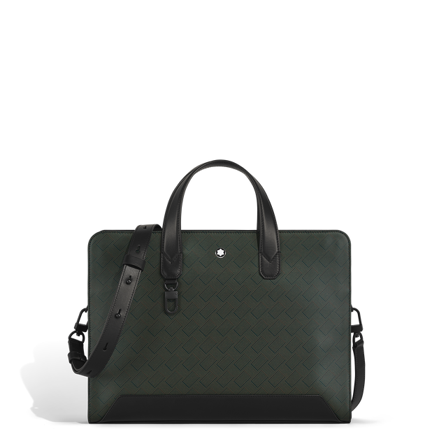 Thin Briefcase in Extreme Leather - 1