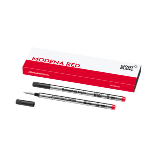 2 Rollerball Refills, Modena Red - Medium