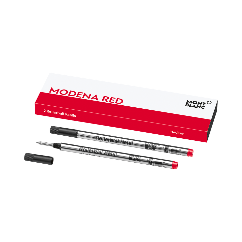 2 Rollerball Refills, Modena Red - Medium - 1