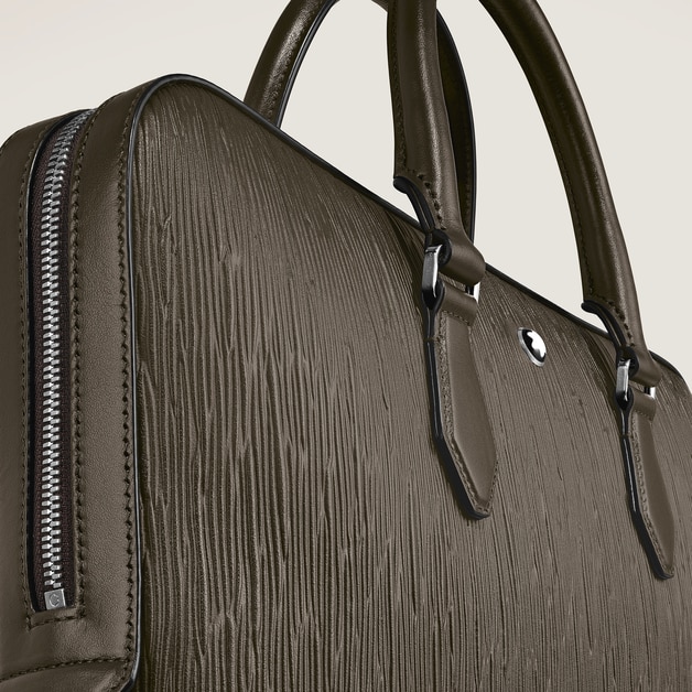 Thin Briefcase in Corteccia Sfumato Leather - 3