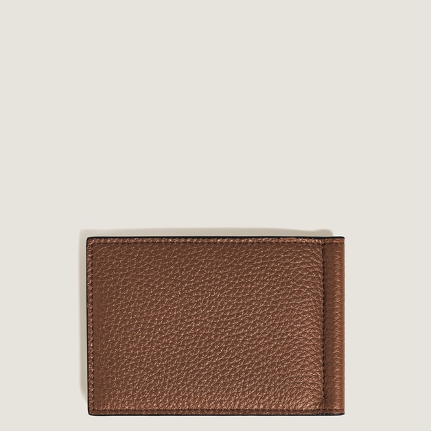 Wallet 6cc with Money Clip in Grain Leather - 4