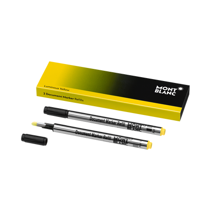 2x Document Marker Refills, Luminous Yellow