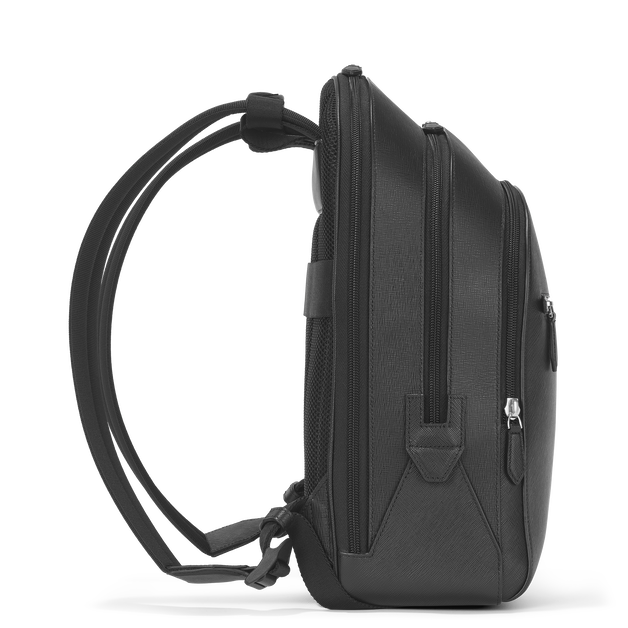 Sac &agrave; Dos Moyen Mod&egrave;le avec 3 Compartiments en Cuir Sartorial - 7