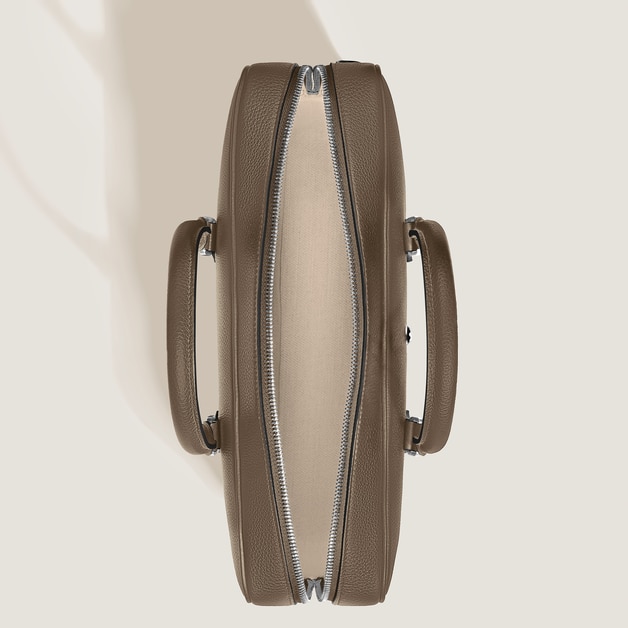 中型公事包，粒面皮革 - 6