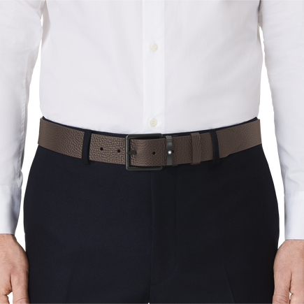 Rectangular 35 mm Reversible Belt in Sartorial Leather