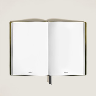 Medium Notebook in Corteccia Sfumato Leather, Blank Pages