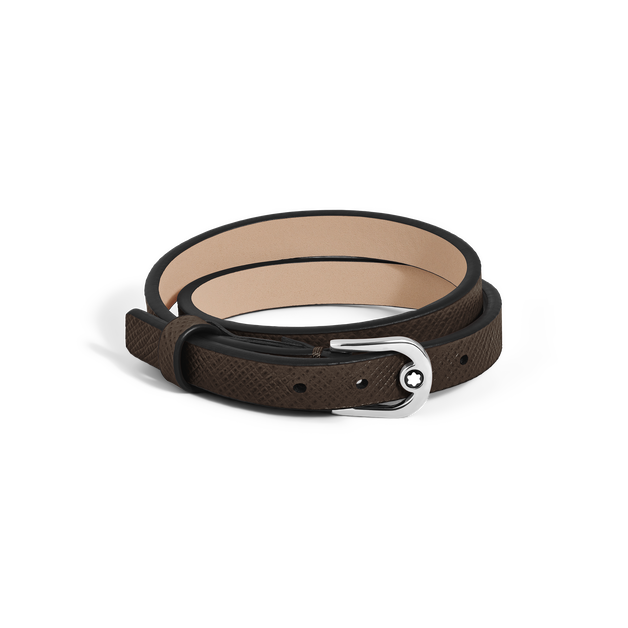 Horseshoe Buckle Adjustable Bracelet in Sartorial Leather - 1