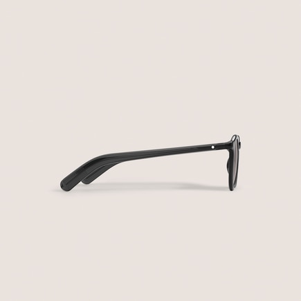 Round Sunglasses with Black injected Acetate Frame 
