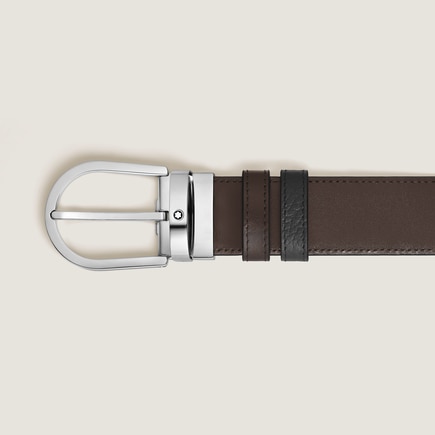 Horseshoe 35&nbsp;mm Reversible Belt in Grained Leather