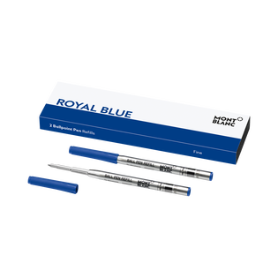2 Ballpoint Refills, Royal Blue - Fine