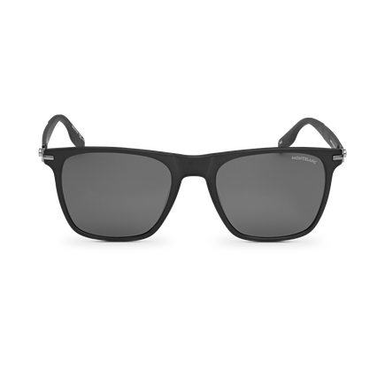 Lunettes de Soleil Carrées avec Monture en Acétate Noire