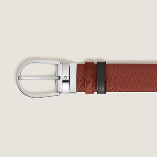 Horseshoe 35 mm Reversible Belt in Sartorial Leather