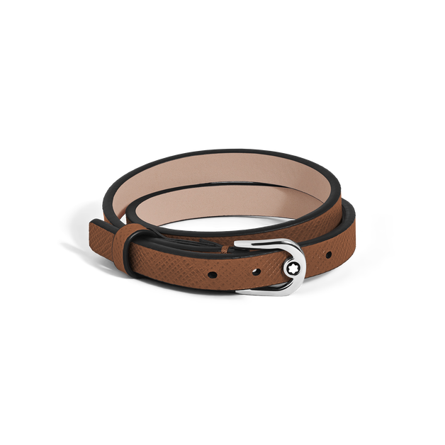Bracelet R&eacute;glable Horseshoe en Cuir Sartorial - 1